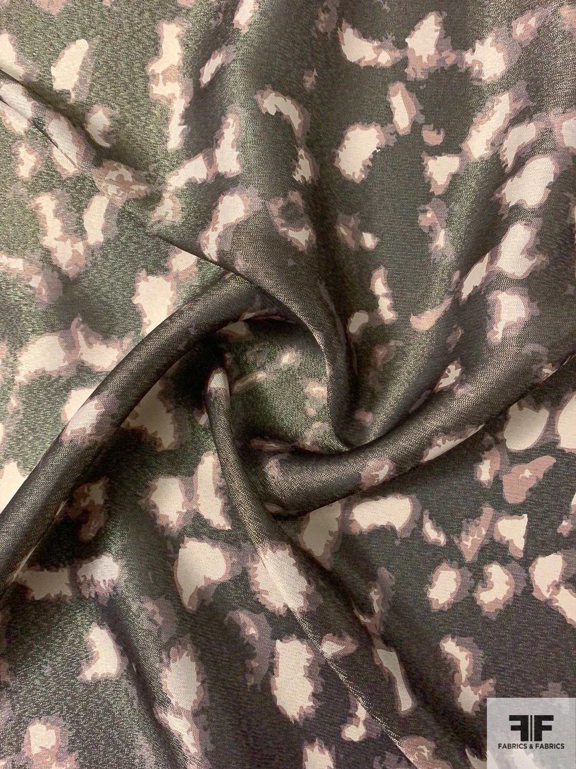 Italian Animal-Like Pattern Printed Lamé - Shades Of Brown / Gold / Beige / Taupe 3 Italian Animal-Like Pattern Printed Lamé - Shades Of Brown / Gold / Beige / Taupe