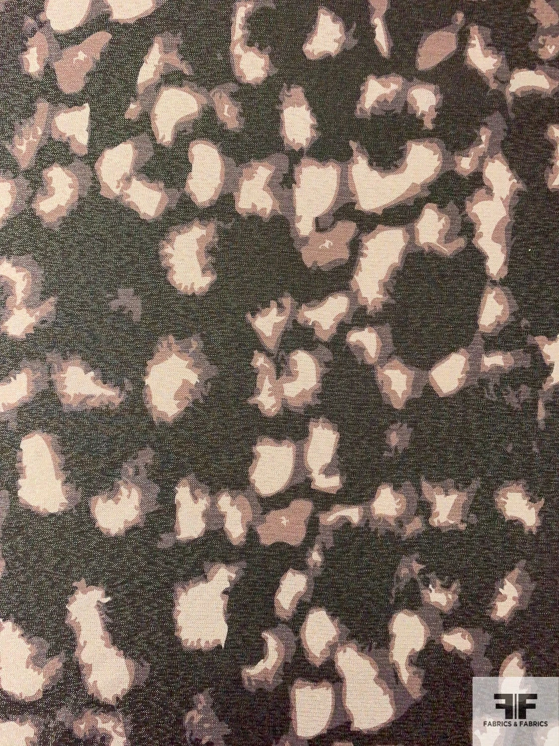 Italian Animal-Like Pattern Printed Lamé - Shades Of Brown / Gold / Beige / Taupe 7 Italian Animal-Like Pattern Printed Lamé - Shades Of Brown / Gold / Beige / Taupe - Image 5