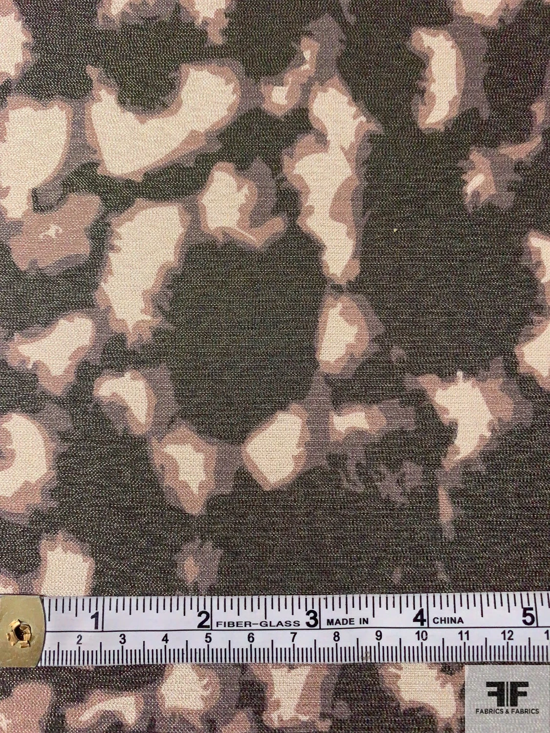 Italian Animal-Like Pattern Printed Lamé - Shades Of Brown / Gold / Beige / Taupe 8 Italian Animal-Like Pattern Printed Lamé - Shades Of Brown / Gold / Beige / Taupe - Image 6