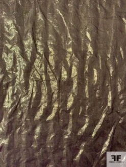 Italian 2-Ply Stitched Lamé On Silk Chiffon - Gold / Dusty Purple -Fabrics And Fabrics Store 12082 4