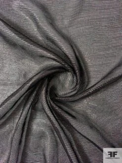 Italian Basketweave Viscose Gazar Floral Jacquard Lamé - Metallic Black 13 Italian Basketweave Viscose Gazar Floral Jacquard Lamé - Metallic Black -Fabrics And Fabrics Store 12084 2