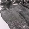 Italian Basketweave Viscose Gazar Floral Jacquard Lamé - Metallic Black -Fabrics And Fabrics Store 12084 7
