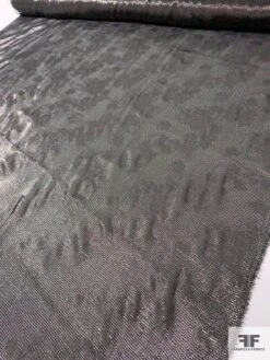 Italian Basketweave Viscose Gazar Floral Jacquard Lamé - Metallic Black 17 Italian Basketweave Viscose Gazar Floral Jacquard Lamé - Metallic Black -Fabrics And Fabrics Store 12084 8