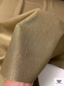 Italian Ralph Lauren Fine Cotton Blend Foil Printed Twill Lamé - Antique Gold 16 Italian Ralph Lauren Fine Cotton Blend Foil Printed Twill Lamé - Antique Gold -Fabrics And Fabrics Store 12085 6