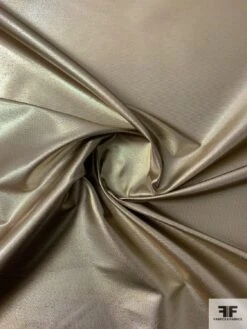 Italian Shimmery Glam Satin Weight Lamé - Light Gold -Fabrics And Fabrics Store 12090 1