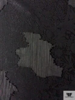 Italian Abstract Viscose And Metallic Chiffon Fil Coupé - Black 14 Italian Abstract Viscose And Metallic Chiffon Fil Coupé - Black -Fabrics And Fabrics Store 12096 4