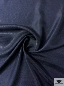 Italian Semi-Sheer Silk Blend Lamé - Navy -Fabrics And Fabrics Store 12097 2