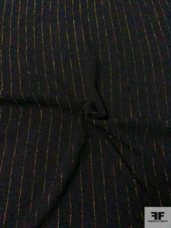 Vertical Lurex Striped Rayon Gauze - Black / Gold 13 Vertical Lurex Striped Rayon Gauze - Black / Gold -Fabrics And Fabrics Store 12698 2