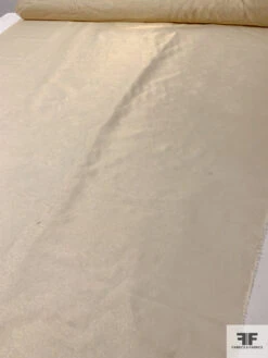 Italian Slightly Crisp Silk And Lurex Organza - Light Gold -Fabrics And Fabrics Store 12809 5