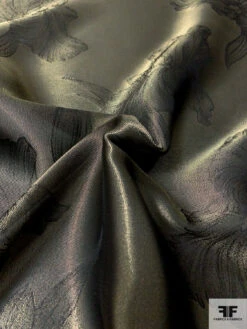 Italian Romantic Floral Soft Jacquard Lamé - Midnight Gold / Black 14 Italian Romantic Floral Soft Jacquard Lamé - Midnight Gold / Black -Fabrics And Fabrics Store 12821 3