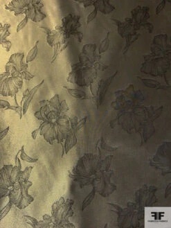 Italian Romantic Floral Soft Jacquard Lamé - Midnight Gold / Black 15 Italian Romantic Floral Soft Jacquard Lamé - Midnight Gold / Black -Fabrics And Fabrics Store 12821 4