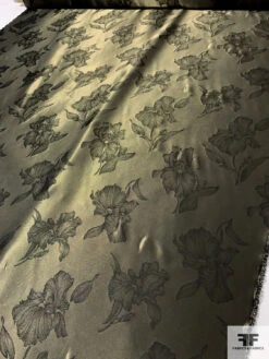 Italian Romantic Floral Soft Jacquard Lamé - Midnight Gold / Black 18 Italian Romantic Floral Soft Jacquard Lamé - Midnight Gold / Black -Fabrics And Fabrics Store 12821 7