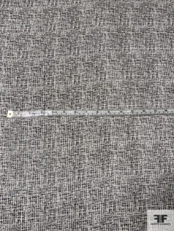 Italian All-Over Cross Sketch Soft Printed Silk Gazar - Black / White 15 Italian All-Over Cross Sketch Soft Printed Silk Gazar - Black / White -Fabrics And Fabrics Store 12855 4