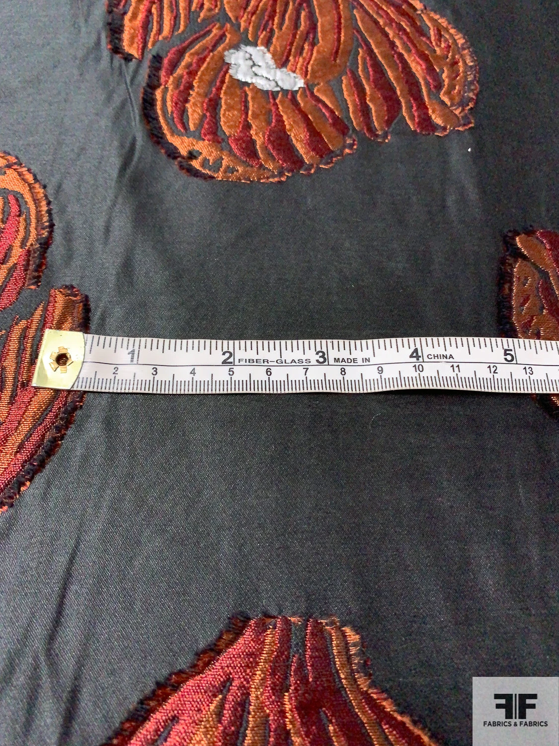 Italian Floral Petals Fil Coupé Silk Organza - Copper / Black / Merlot / Silver 9 Italian Floral Petals Fil Coupé Silk Organza - Copper / Black / Merlot / Silver - Image 7