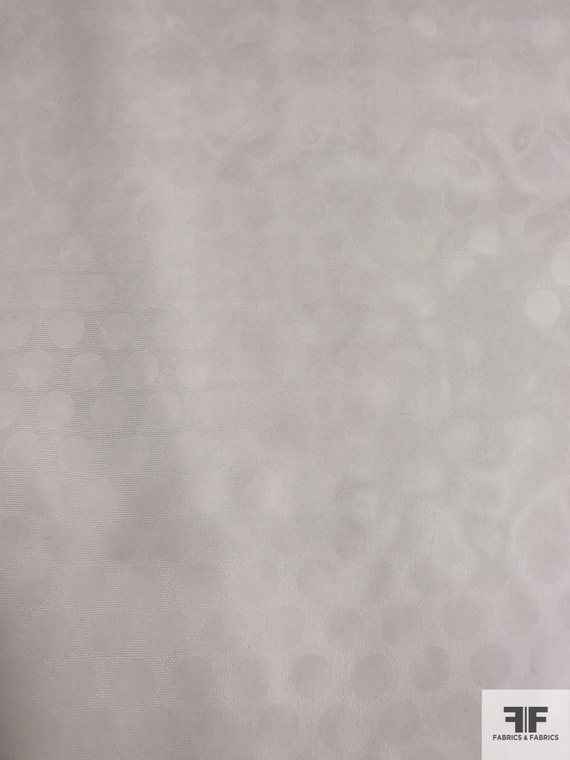 Italian Polka Dot Jacquard Soft Silk Gazar - White 6 Italian Polka Dot Jacquard Soft Silk Gazar - White - Image 4