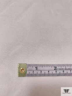 Italian Polka Dot Jacquard Soft Silk Gazar - White 12 Italian Polka Dot Jacquard Soft Silk Gazar - White -Fabrics And Fabrics Store 12899 2