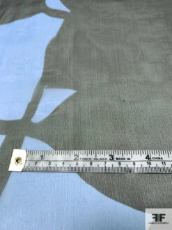 Italian Abstract Graphic Printed Fine Silk Chiffon - Sky Blue / Black 16 Italian Abstract Graphic Printed Fine Silk Chiffon - Sky Blue / Black -Fabrics And Fabrics Store 13053 3