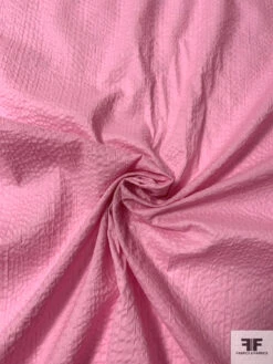 Made In Japan Plissé Cotton Voile Shirting - Summer Pink