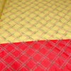 Cotton Voile With Diagonal Plaid Embroidered Design And Border Color Contrast - Bright Yellow / Pink / Green 2 Cotton Voile With Diagonal Plaid Embroidered Design And Border Color Contrast - Bright Yellow / Pink / Green -Fabrics And Fabrics Store 13179 3