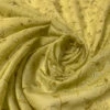 Intricate Floral Embroidered Lurex Threadwork On Cotton Eyelet Voile - Light Olive Green -Fabrics And Fabrics Store 13196 7