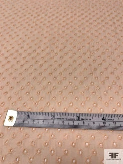 Connected Dots Embroidered Eyelet Cotton Voile - Light Peach 15 Connected Dots Embroidered Eyelet Cotton Voile - Light Peach -Fabrics And Fabrics Store 13254 3