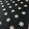 Floral Discs Embroidered Stretch Cotton Twill - Black / Ivory 1 Floral Discs Embroidered Stretch Cotton Twill - Black / Ivory -Fabrics And Fabrics Store 13284 4