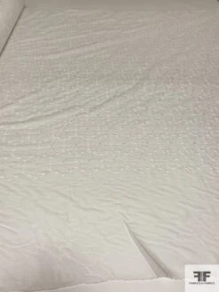 Floral Embroidered Eyelet Cotton Voile - Light Ivory 19 Floral Embroidered Eyelet Cotton Voile - Light Ivory -Fabrics And Fabrics Store 13289 9