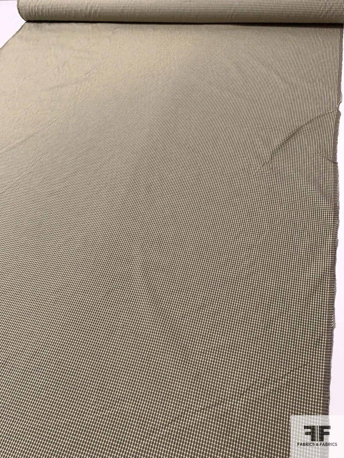 Mini Gingham Check Yarn-Dyed Fine Cotton Shirting - Pastel Lime / Eggplant Purple 9 Mini Gingham Check Yarn-Dyed Fine Cotton Shirting - Pastel Lime / Eggplant Purple - Image 7