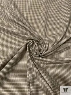 Mini Gingham Check Yarn-Dyed Fine Cotton Shirting - Pastel Lime / Eggplant Purple 12 Mini Gingham Check Yarn-Dyed Fine Cotton Shirting - Pastel Lime / Eggplant Purple -Fabrics And Fabrics Store 13321 6