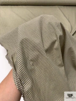 Mini Gingham Check Yarn-Dyed Fine Cotton Shirting - Pastel Lime / Eggplant Purple 17 Mini Gingham Check Yarn-Dyed Fine Cotton Shirting - Pastel Lime / Eggplant Purple -Fabrics And Fabrics Store 13321 7