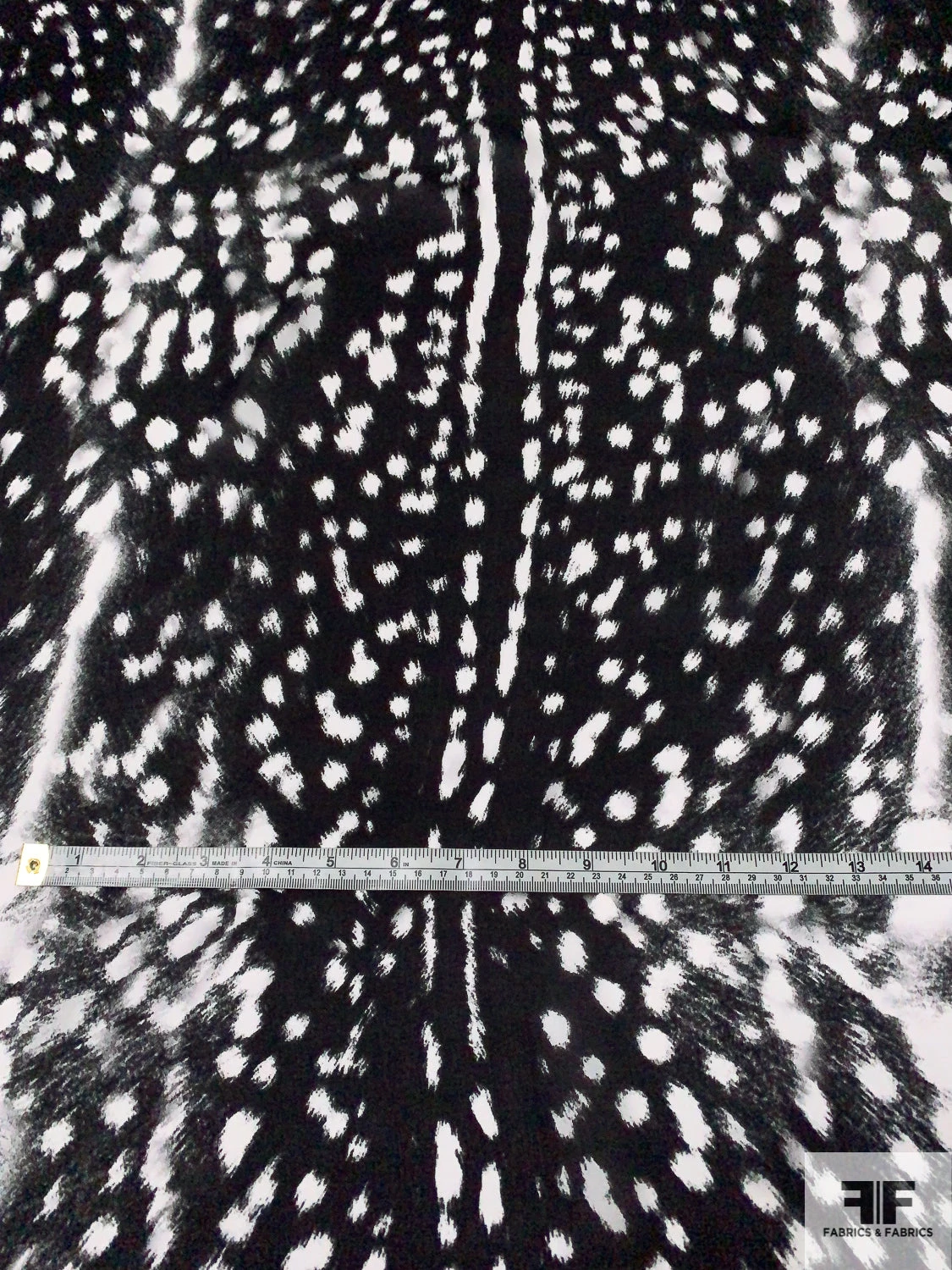 Prabal Gurung Animal Pattern Printed Satin Silk Chiffon - Black / White 7 Prabal Gurung Animal Pattern Printed Satin Silk Chiffon - Black / White - Image 5