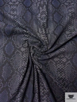 Reptile Pattern Printed Stretch Cotton Denim - Denim Navy / Black / Light Grey 12 Reptile Pattern Printed Stretch Cotton Denim - Denim Navy / Black / Light Grey -Fabrics And Fabrics Store 13519 6
