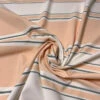 Horizontal Multi-Size Striped Stretch Cotton-Poly Suiting - Peachy Nude / Sage / Off-White 2 Horizontal Multi-Size Striped Stretch Cotton-Poly Suiting - Peachy Nude / Sage / Off-White -Fabrics And Fabrics Store 13593 5