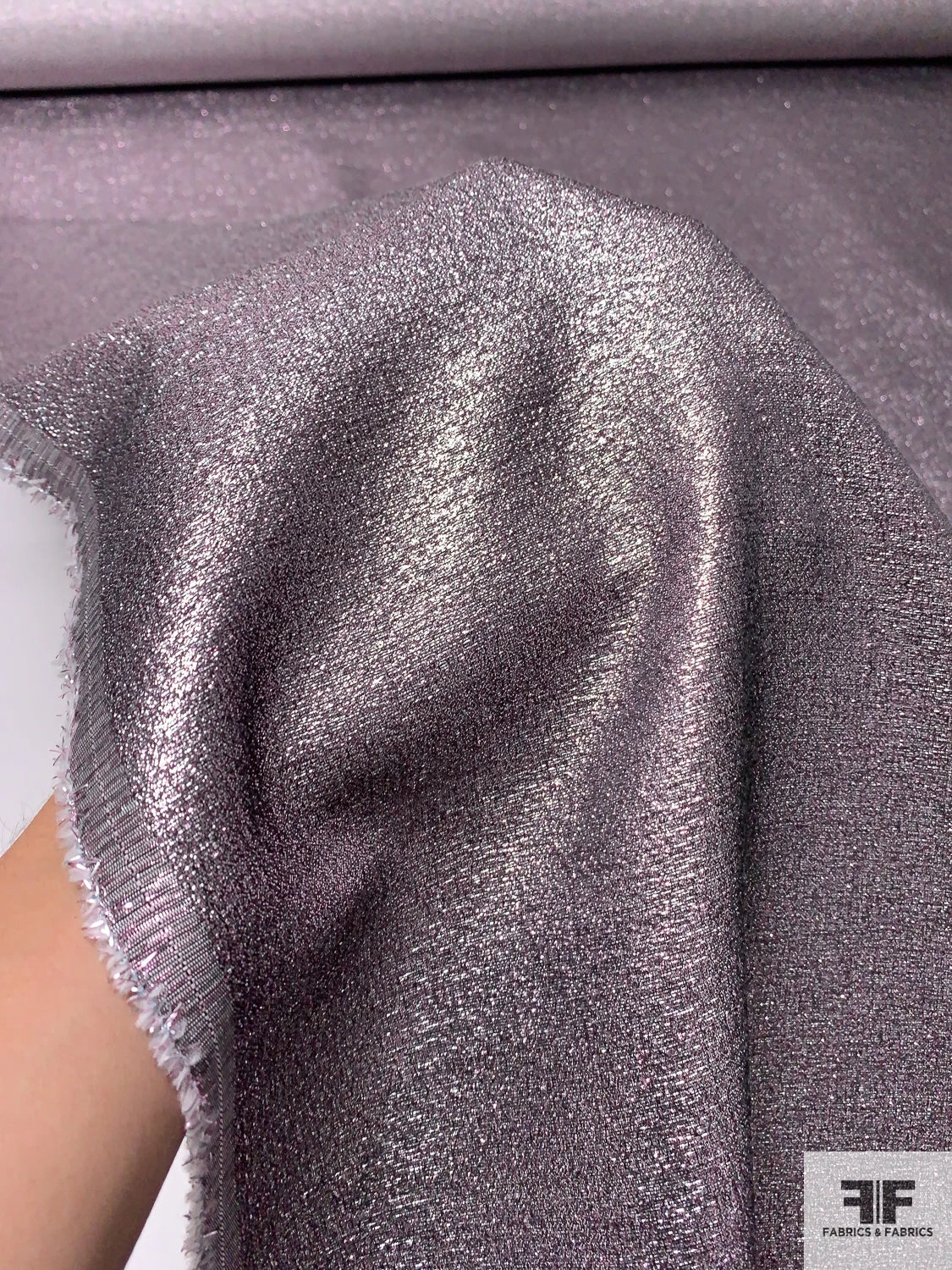 Glam Suiting Weight Lamé - Metallic Lavender 10 Glam Suiting Weight Lamé - Metallic Lavender - Image 8