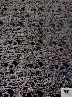 Italian Abstract Patterned Novelty Lamé - Black / Silver 14 Italian Abstract Patterned Novelty Lamé - Black / Silver -Fabrics And Fabrics Store 13662 3