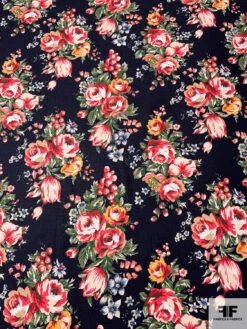 Made In Japan Floral Printed Linen-Cotton - Multicolor