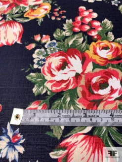 Made In Japan Floral Printed Linen-Cotton - Multicolor 15 Made In Japan Floral Printed Linen-Cotton - Multicolor -Fabrics And Fabrics Store 13690 3