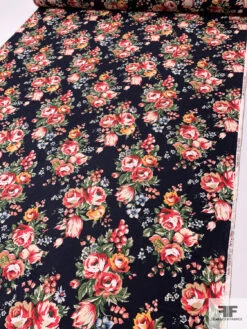 Made In Japan Floral Printed Linen-Cotton - Multicolor 16 Made In Japan Floral Printed Linen-Cotton - Multicolor -Fabrics And Fabrics Store 13690 4