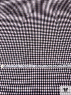 Made In Japan Yarn-Dyed Gingham Plaid Cotton Shirting - Black / White / Red / Yellow 14 Made In Japan Yarn-Dyed Gingham Plaid Cotton Shirting - Black / White / Red / Yellow -Fabrics And Fabrics Store 13692 2