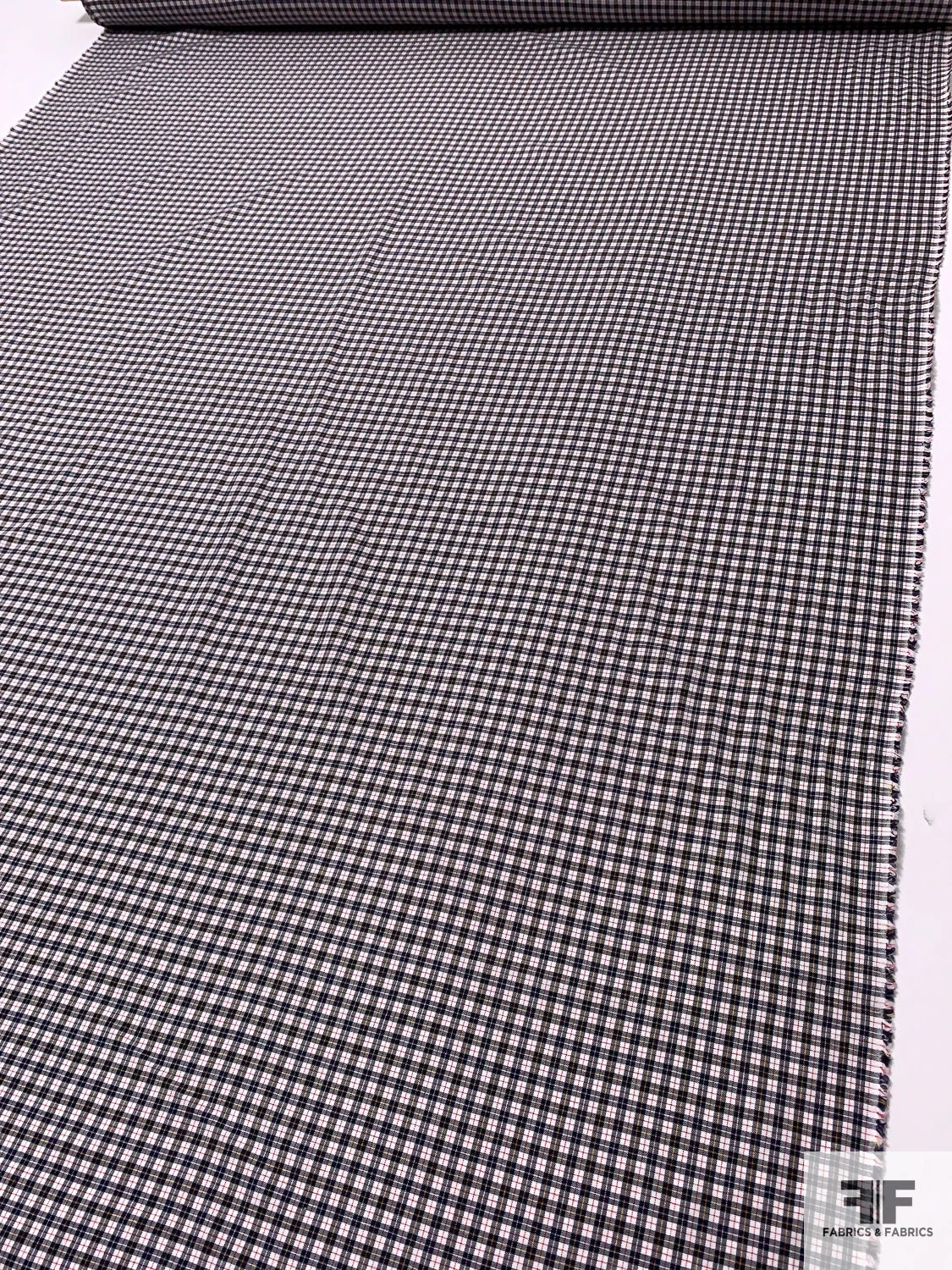 Made In Japan Yarn-Dyed Gingham Plaid Cotton Shirting - Black / White / Red / Yellow 9 Made In Japan Yarn-Dyed Gingham Plaid Cotton Shirting - Black / White / Red / Yellow - Image 7