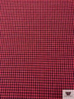 Made In Japan Yarn-Dyed Gingham Plaid Cotton Shirting - Red / Navy / Tangerine / White 13 Made In Japan Yarn-Dyed Gingham Plaid Cotton Shirting - Red / Navy / Tangerine / White -Fabrics And Fabrics Store 13693 1