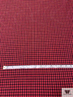 Made In Japan Yarn-Dyed Gingham Plaid Cotton Shirting - Red / Navy / Tangerine / White 14 Made In Japan Yarn-Dyed Gingham Plaid Cotton Shirting - Red / Navy / Tangerine / White -Fabrics And Fabrics Store 13693 2