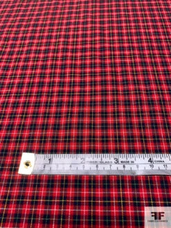 Made In Japan Yarn-Dyed Gingham Plaid Cotton Shirting - Red / Navy / Tangerine / White 15 Made In Japan Yarn-Dyed Gingham Plaid Cotton Shirting - Red / Navy / Tangerine / White -Fabrics And Fabrics Store 13693 3