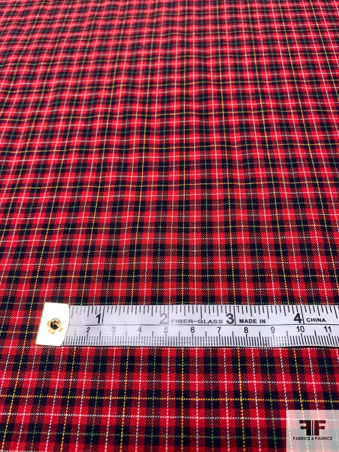 Made In Japan Yarn-Dyed Gingham Plaid Cotton Shirting - Red / Navy / Tangerine / White 8 Made In Japan Yarn-Dyed Gingham Plaid Cotton Shirting - Red / Navy / Tangerine / White - Image 6