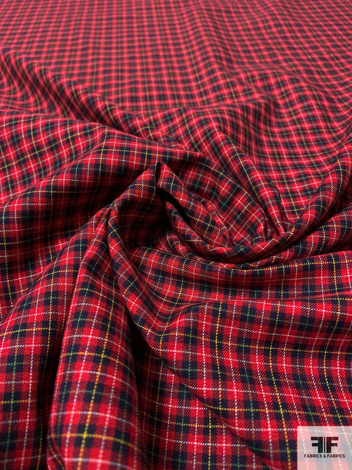 Made In Japan Yarn-Dyed Gingham Plaid Cotton Shirting - Red / Navy / Tangerine / White 3 Made In Japan Yarn-Dyed Gingham Plaid Cotton Shirting - Red / Navy / Tangerine / White