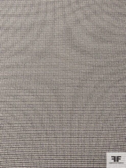 Mini Check Flat Boucle Wool Crepe - Chanterelle Beige / Grey 14 Mini Check Flat Boucle Wool Crepe - Chanterelle Beige / Grey -Fabrics And Fabrics Store 13703 1