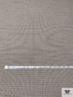 Mini Check Flat Boucle Wool Crepe - Chanterelle Beige / Grey 15 Mini Check Flat Boucle Wool Crepe - Chanterelle Beige / Grey -Fabrics And Fabrics Store 13703 2