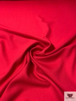 Solid Wool Crepe - Valentino Red