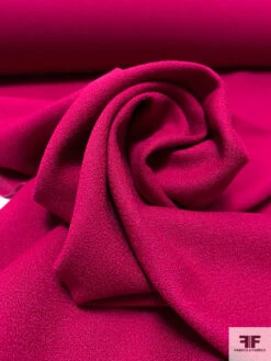 Solid Wool Crepe - Berry Magenta