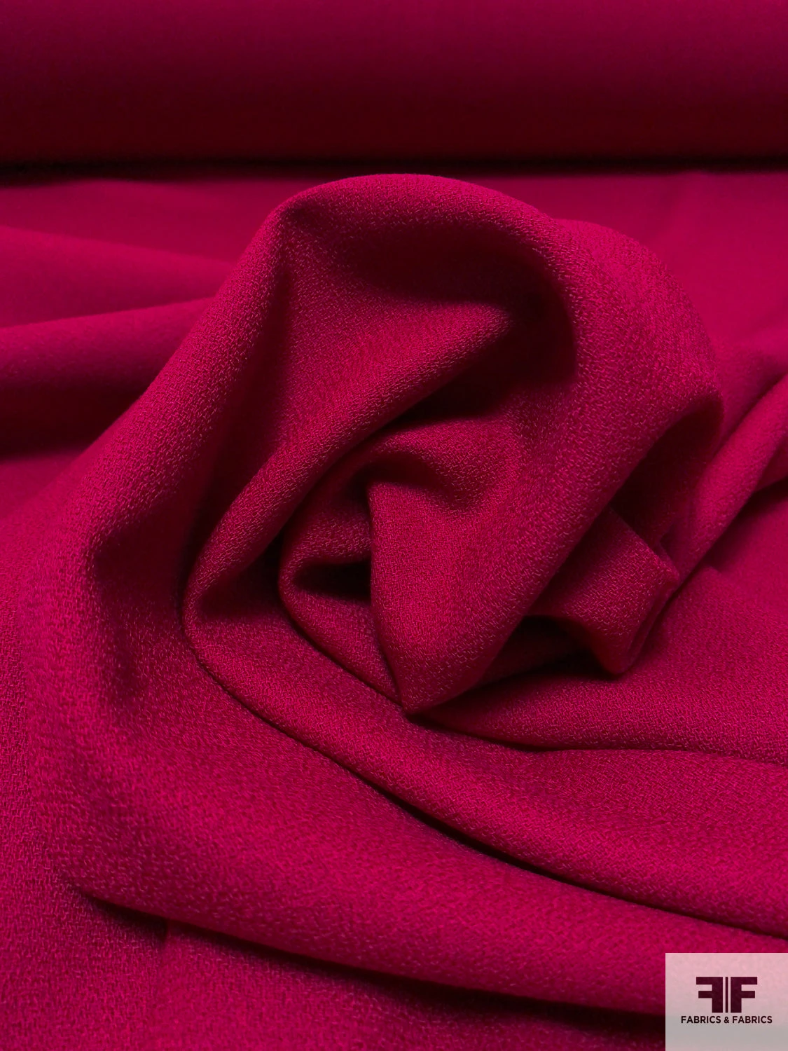 Solid Wool Crepe - Burgundy 4 Solid Wool Crepe - Burgundy - Image 2